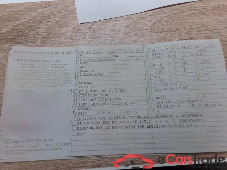 Ford Mondeo Wagon ´14 Mondeo Turnier Business Edition 2.0 EcoBlue 88KW MT6 E6dT #1