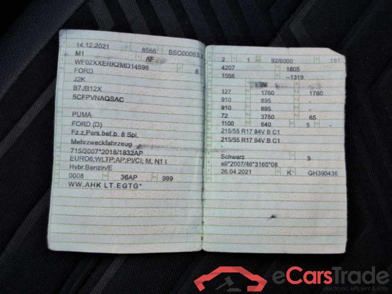 Ford Puma (2019->) DE - SUV5 1.0 EcoBoost Mild Hybrid EU6d, ST-Line X S/S (EURO 6d), 2020 - 2024 #5