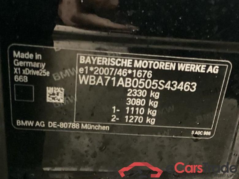 BMW X1 ´15 Baureihe X1 xDrive 25 e Advantage 1.5 162KW AT6 E6d #1