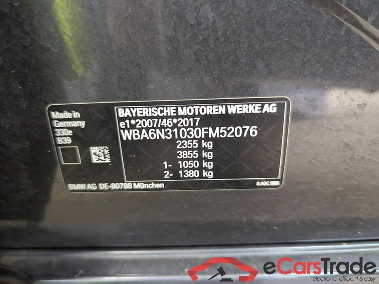 BMW 3-Serie Touring ´18 Baureihe 3 Touring 330 e Advantage 2.0 185KW AT8 E6d #4