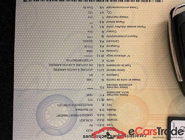 AUDI A3 Sportback Audi A3 Sportback Ambiente 2.0 TDI quattro 110(150) kW(ch) 6 vitesses #6