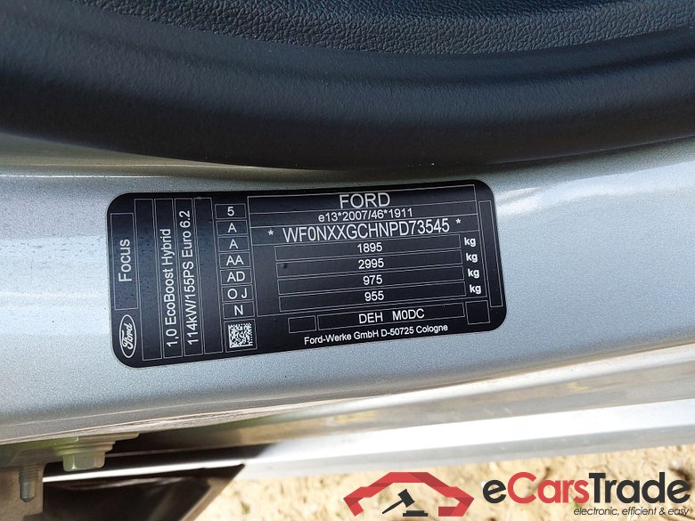 FORD Focus 1.0 Ecoboost MHEV 114KW (155CV) S6.2 ST Line #5