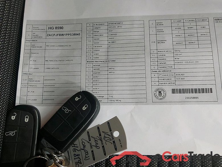 JEEP - JEE COMPASS Turbo T4 190PK AT 4xe ATX Night Eagle & Pack New Business & Winter Pack * HYBRID * #4