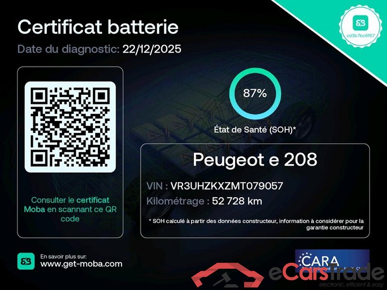 PEUGEOT e-208 / 2019 / 5P / Berline Electrique Active Business #2