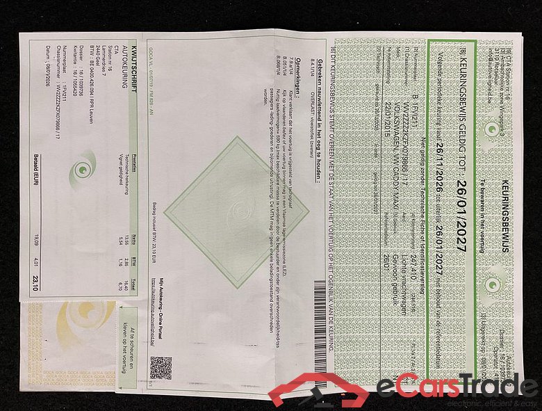 VOLKSWAGEN Caddy Maxi Life 2PLC Caddy Maxi Trendline 7-places  2,0 l TDI  140ch (103KW) Boîte manuelle 6 vitesses #6