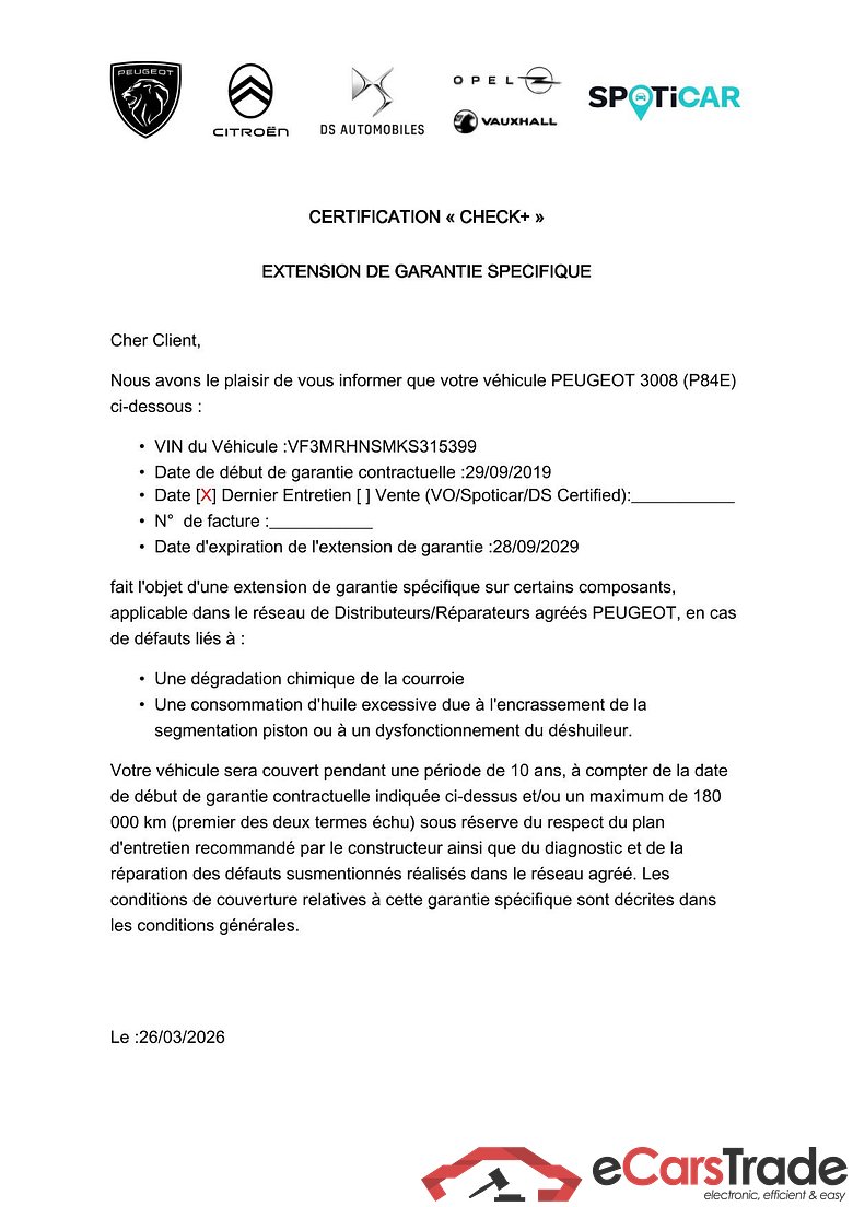 3008 (2016) Puretech 130 S&S ALLURE BUSINESS / GARANTIE CONSTRUCTEUR VOIR PHOTO 2 #2