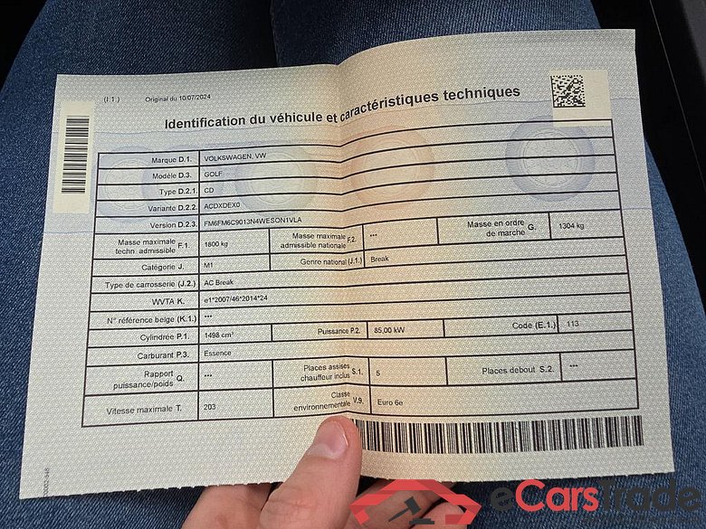 VOLKSWAGEN Golf VIII Golf Life Business 1.5 TSI 85 kW (116 ch) 6 vitesses manuel #6