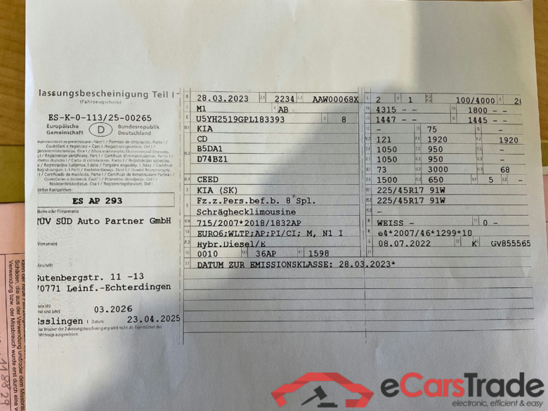 Ceed Spirit 1.6 CRDi 100KW AT7 E6d #1