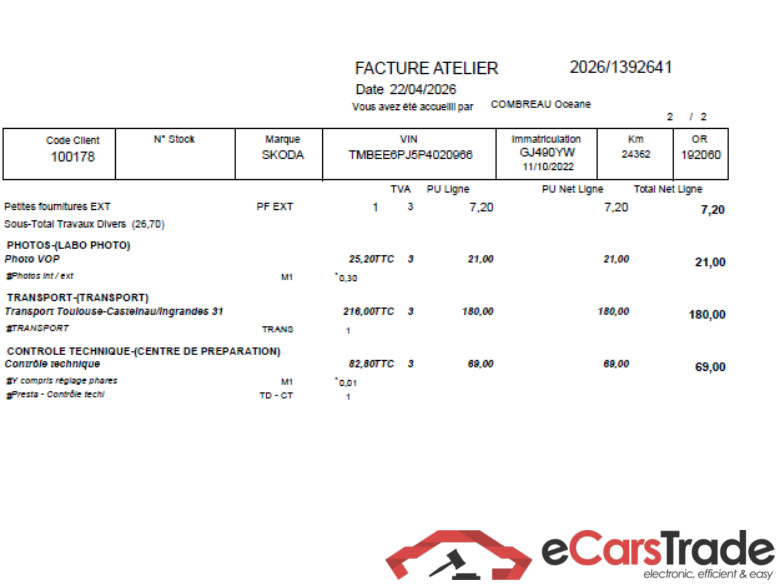 Fabia Active 1.0 MPI 80CV BVM5 E6d / PRÊT A VENDRE #3