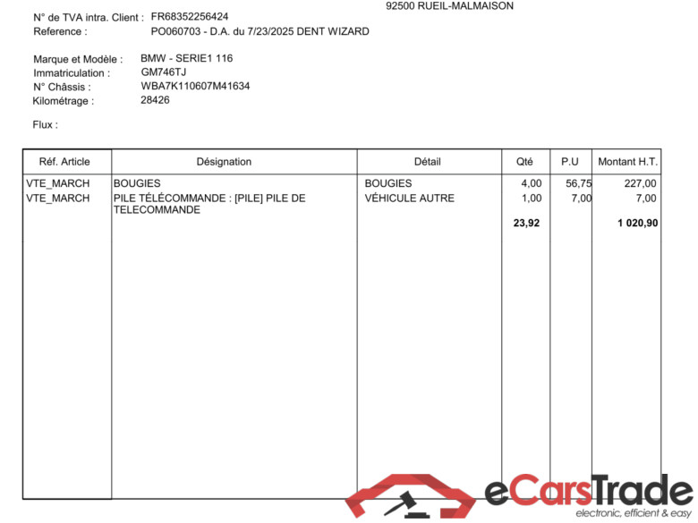 BMW Série 1 / 2019 / 5P / Berline 116i Business Design / PRÊT A VENDRE #3